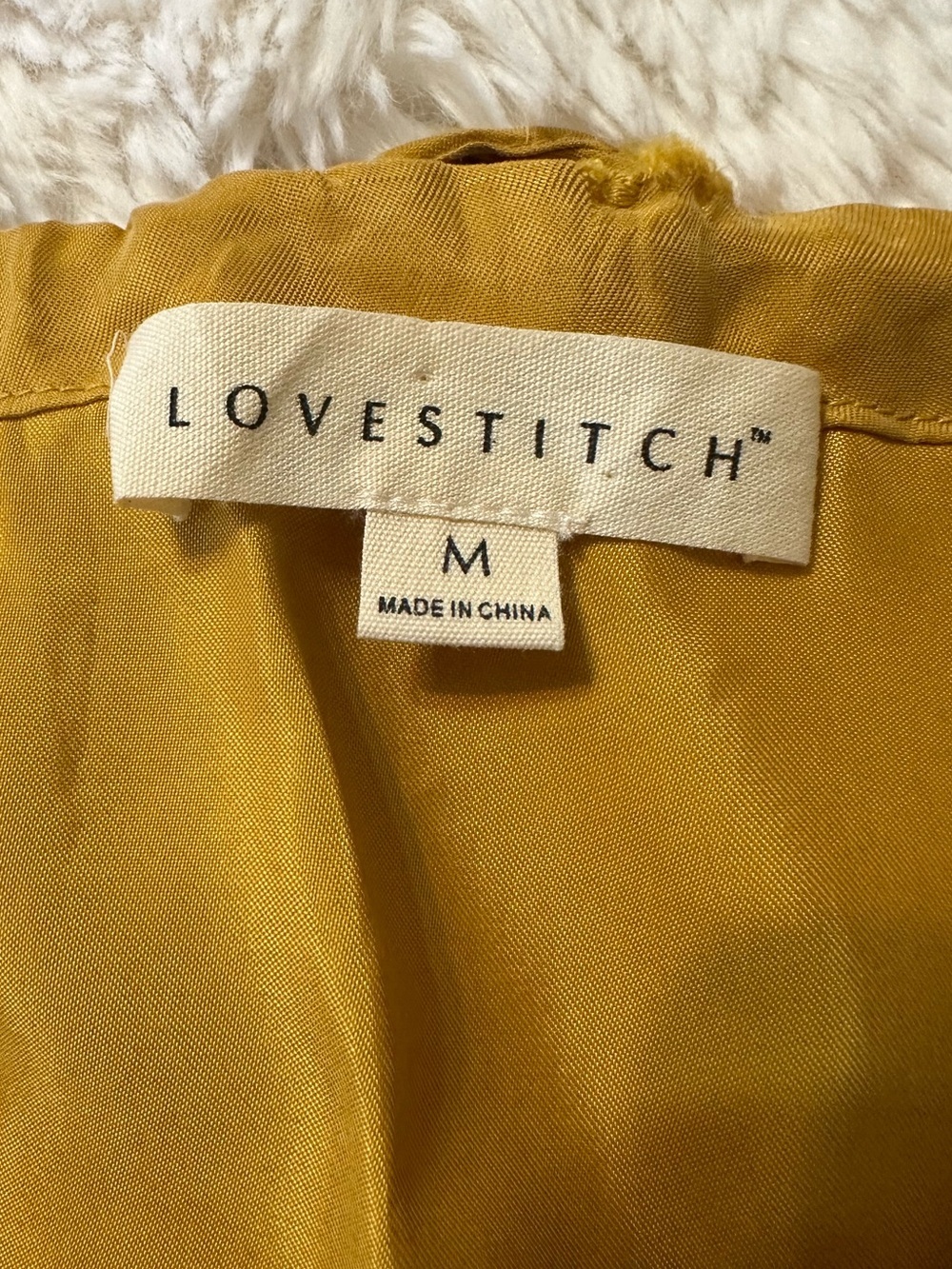 Lovestitch Cupro Halter Tie Back Dress Medium Mustard Gold Resort Vacation - Picture 9 of 14